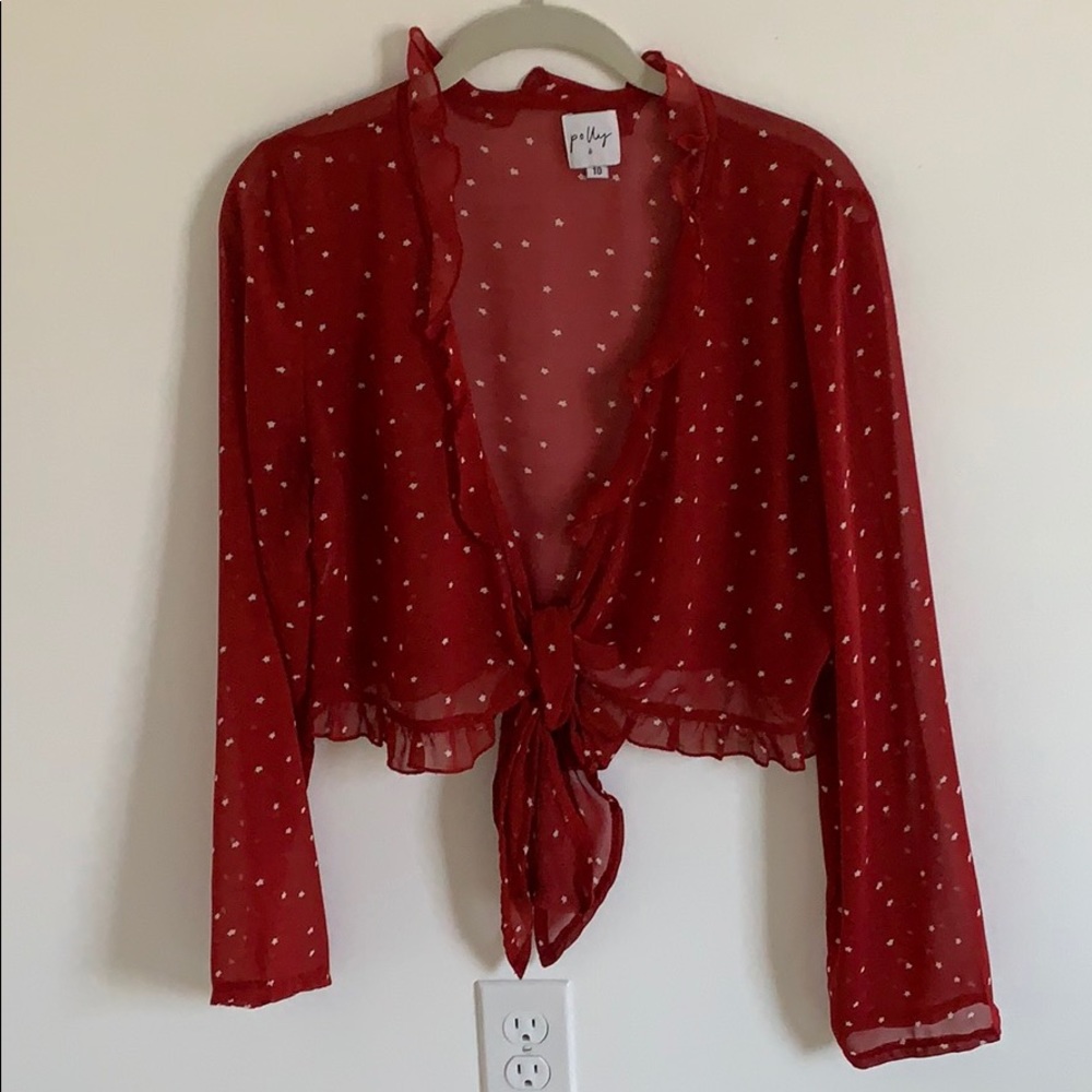 Red star tie top